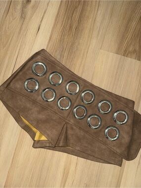 festival Brown Mini Shorts with Silver studded Detail small brand new